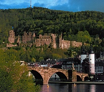Stadtansicht Heidelberg: Schloss und Alte Brücke